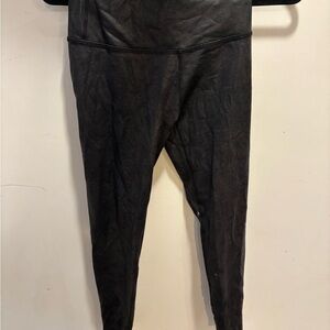 Beyond Yoga Black faux leather Leggings